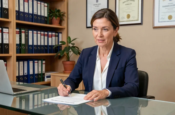 Notaire expliquant la fiscalité et la taxe foncière applicable à une cave détenue séparément